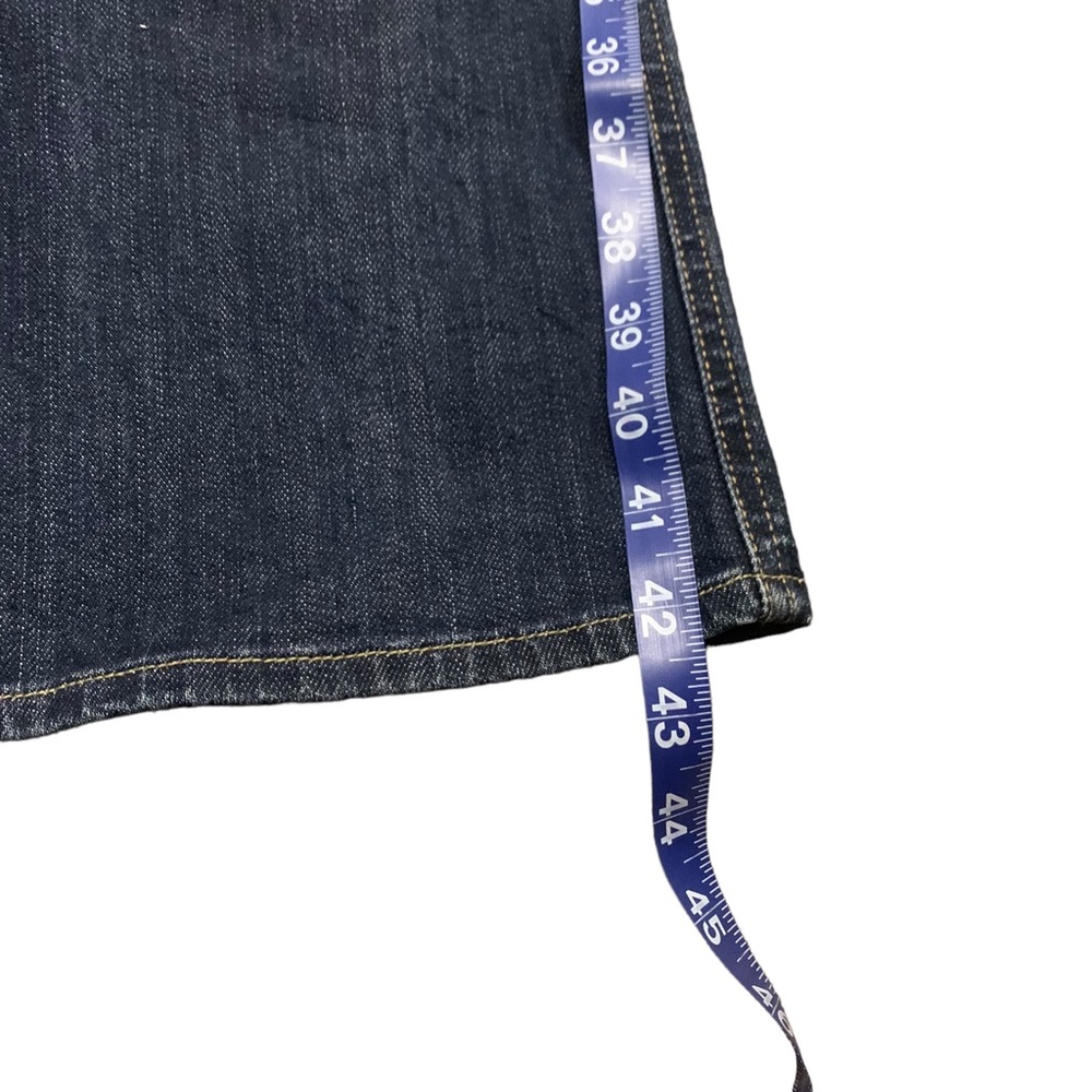 7 for all mankind Women'A' pocket flare jeans low rise dark wash Size 32 !! - Picture 7 of 14